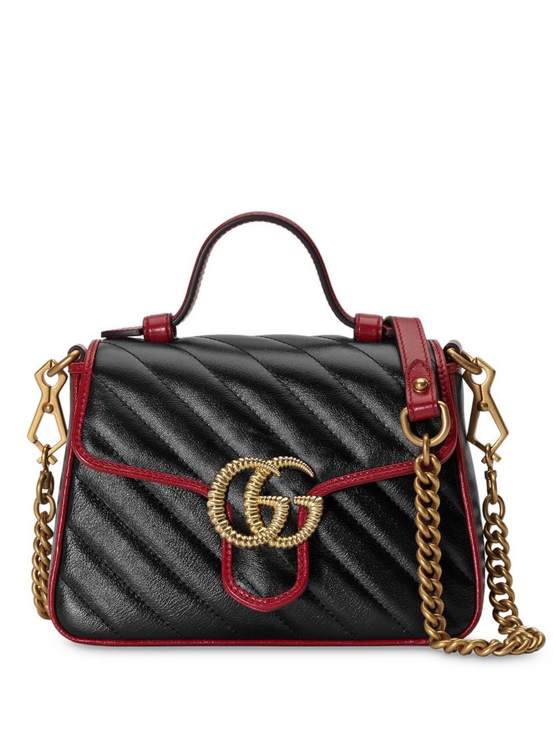 Gucci - GG marmont shoulder bag - women - metal/Leather - One Size - Black