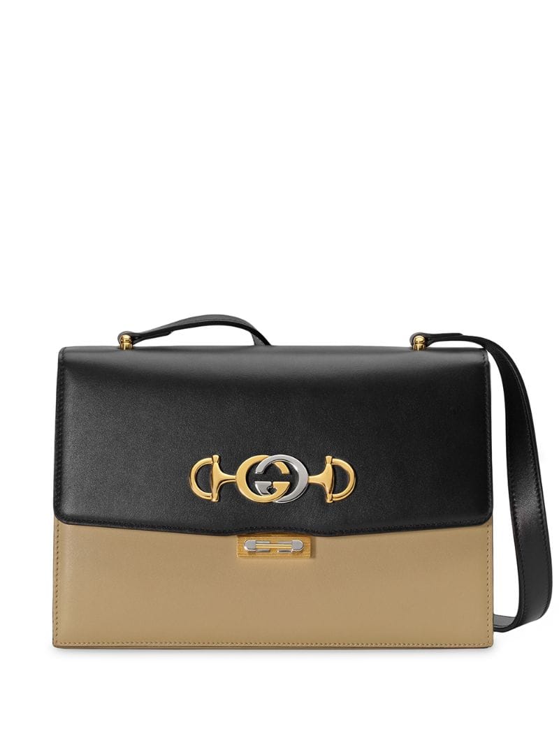 Gucci - GG shoulder bag - women - Leather/metal - One Size - Black