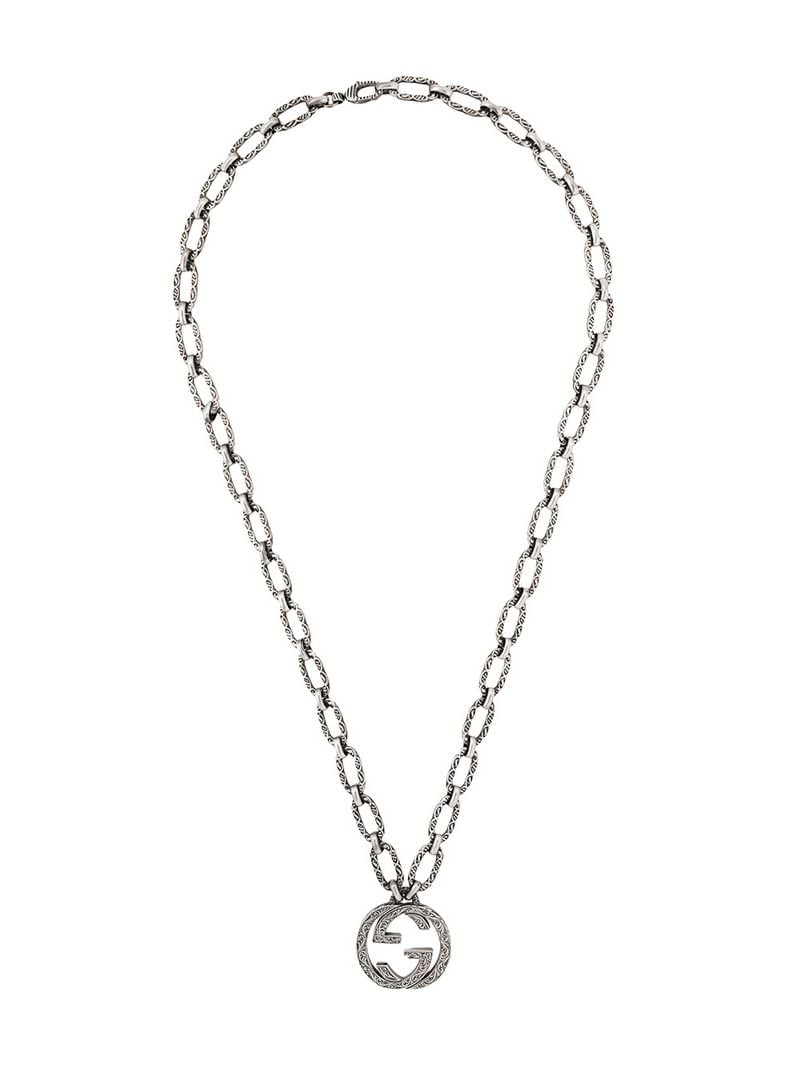 Gucci - interlocking G necklace - men - Brass - One Size - SILVER