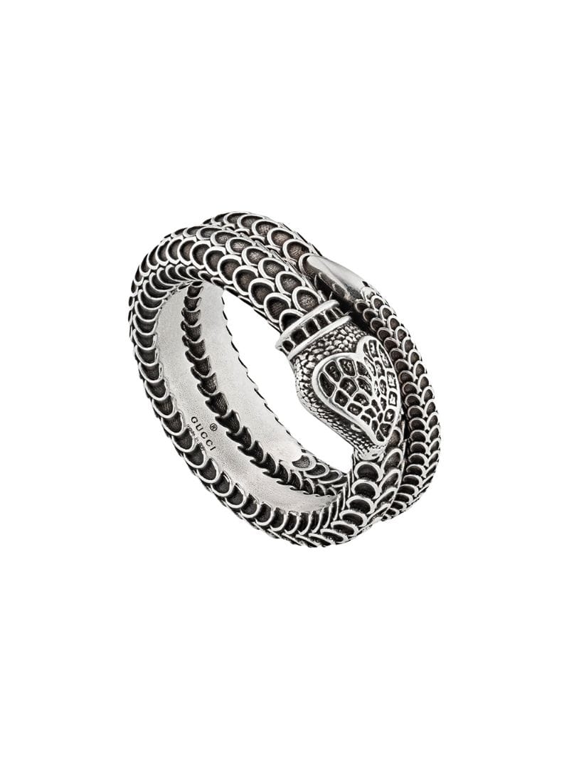 Gucci - Gucci Garden snake-inspired ring - men - Sterling Silver - 53, 54, 55, 56, 57, 58, 59, 60, 61, 62, 63, 64 - SILVER