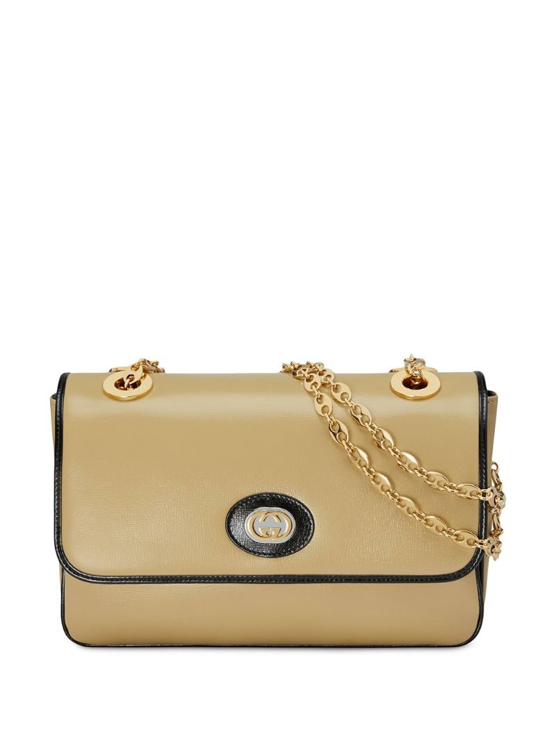 Gucci - GG motif shoulder bag - women - Microfibre/Leather - One Size - NEUTRALS