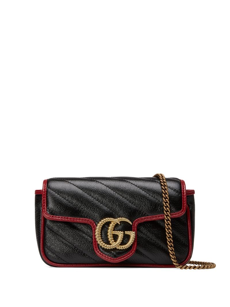 Gucci - mini GG Marmont shoulder bag - women - Leather/Microfibre/metal - One Size - Black