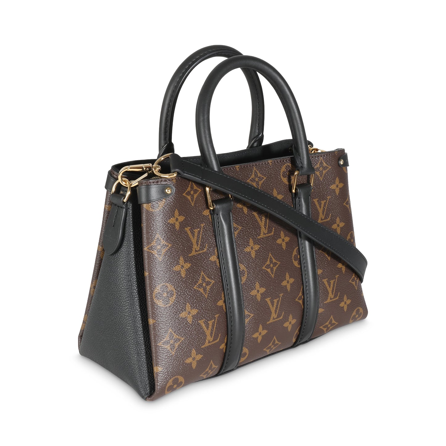 Louis Vuitton Soufflot BB Monogram Canvas Black Handbag