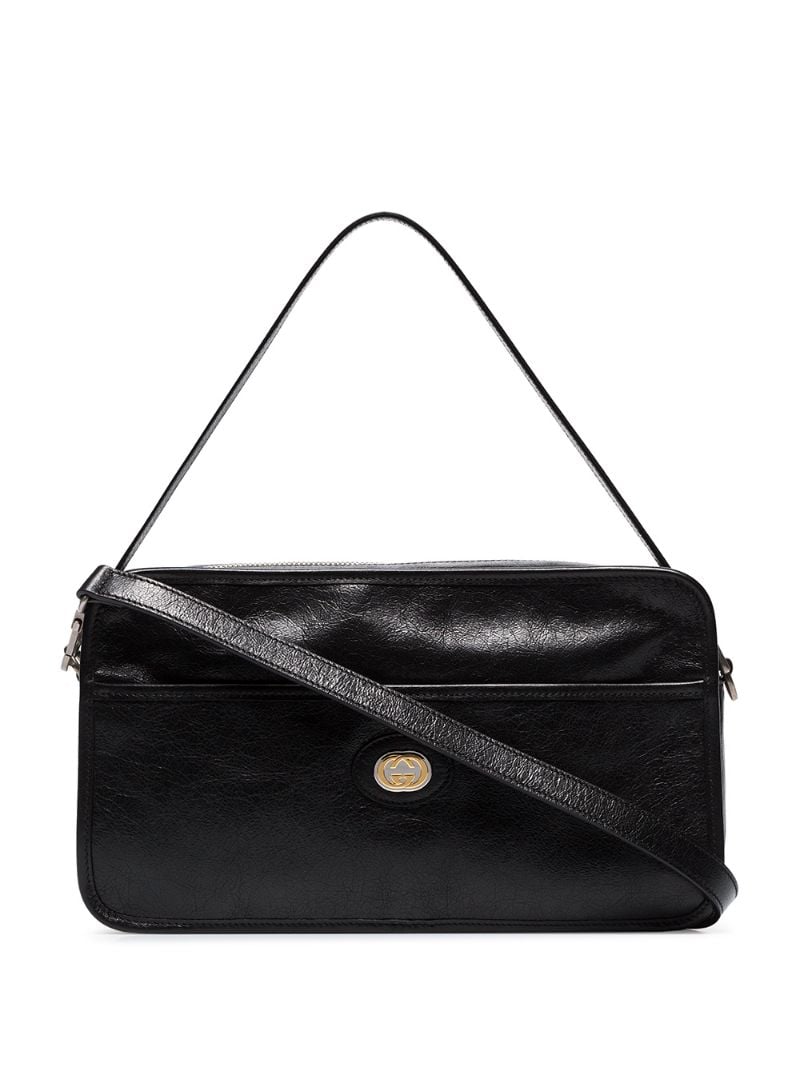 Gucci - Morpheus logo plaque messenger bag - men - Leather - One Size - Black