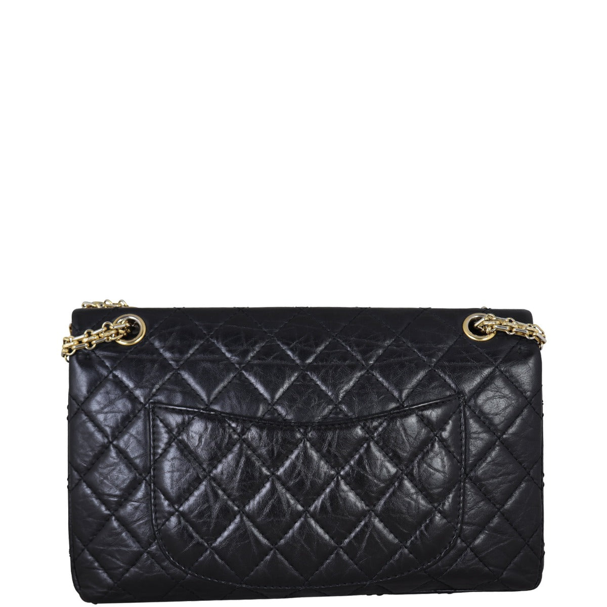 Chanel 2.55 Reissue 226 Double Bag 13 Series Black Flap Handbag