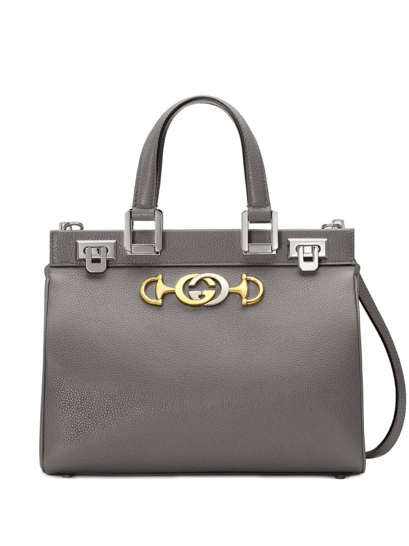Gucci - Zumi tote bag - women - Leather/Viscose/metal - One Size - Grey