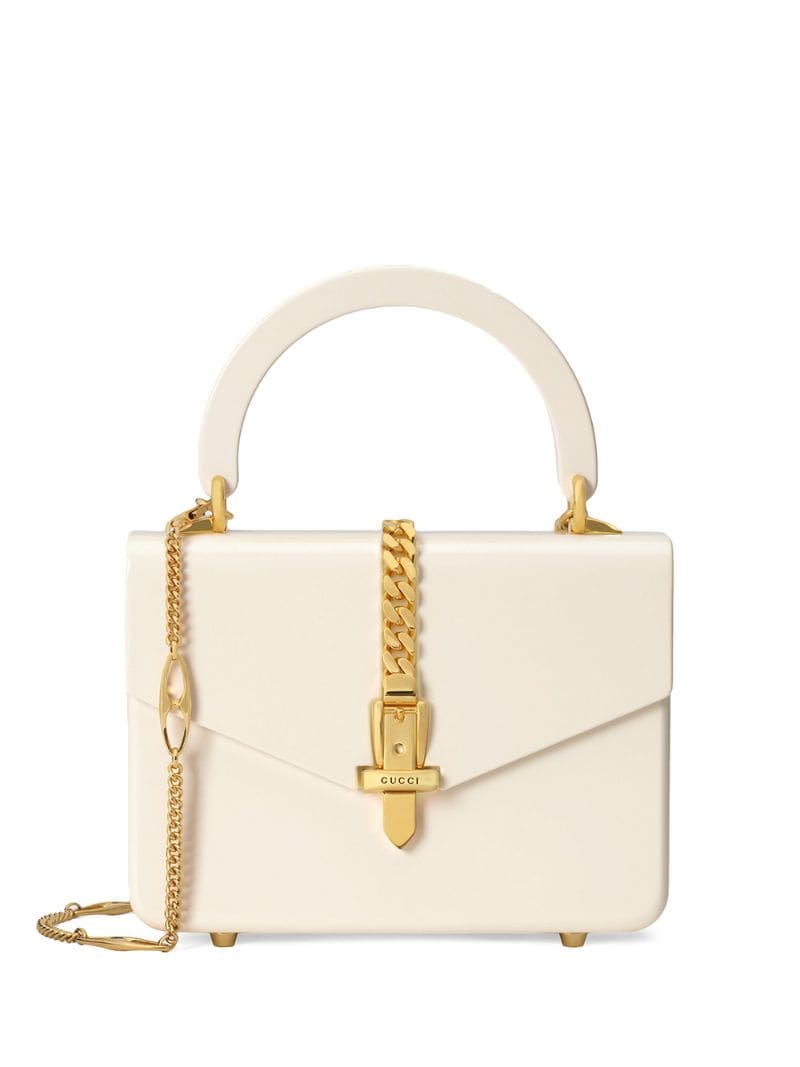 Gucci - Sylvie 1969 top handle - women - Plexiglass/Leather - One Size - NEUTRALS