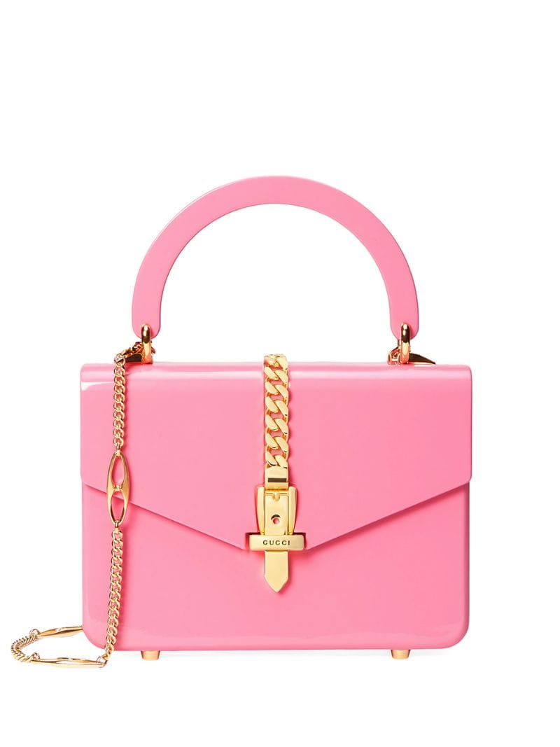 Gucci - mini Sylvie 1969 shoulder bag - women - Plexiglass/Leather - One Size - PINK