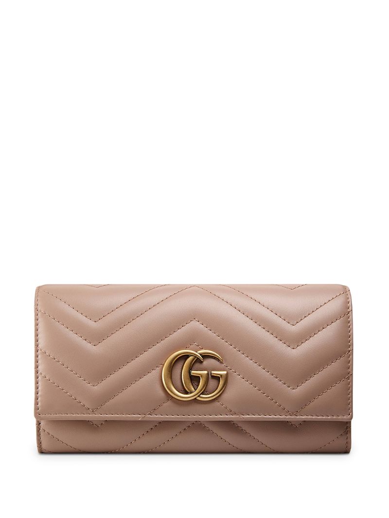 Gucci - GG marmont wallet - women - Leather - One Size - PINK