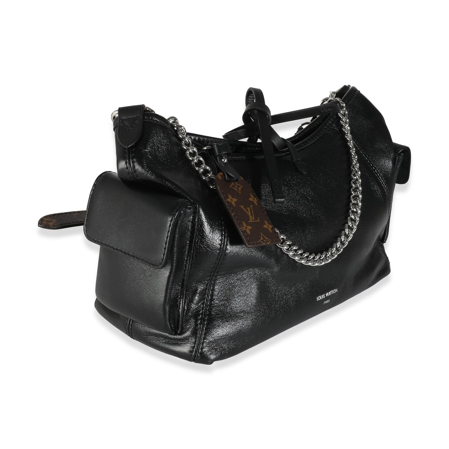 Louis Vuitton CarryAll Cargo Vibe PM Lambskin Black Handbag