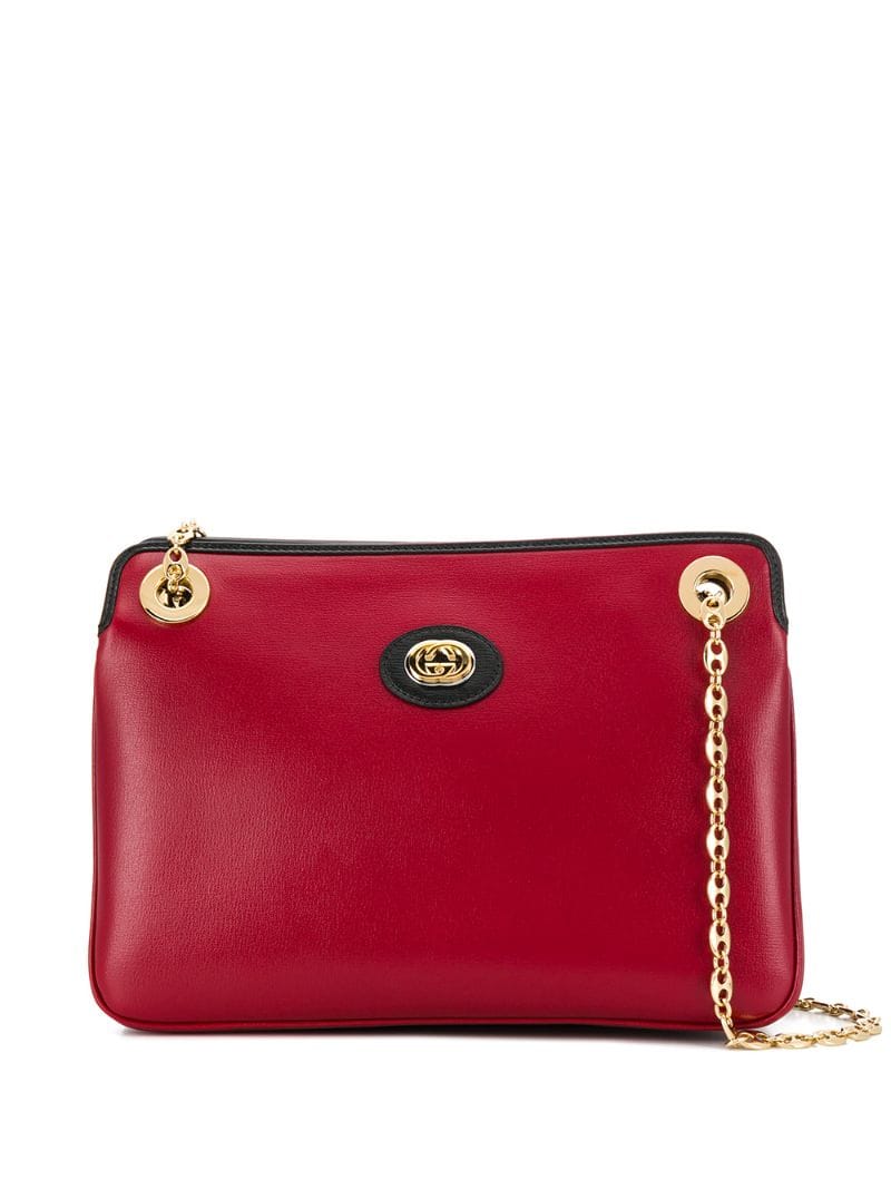 Gucci - Marina chain shoulder bag - women - Leather - One Size - Red