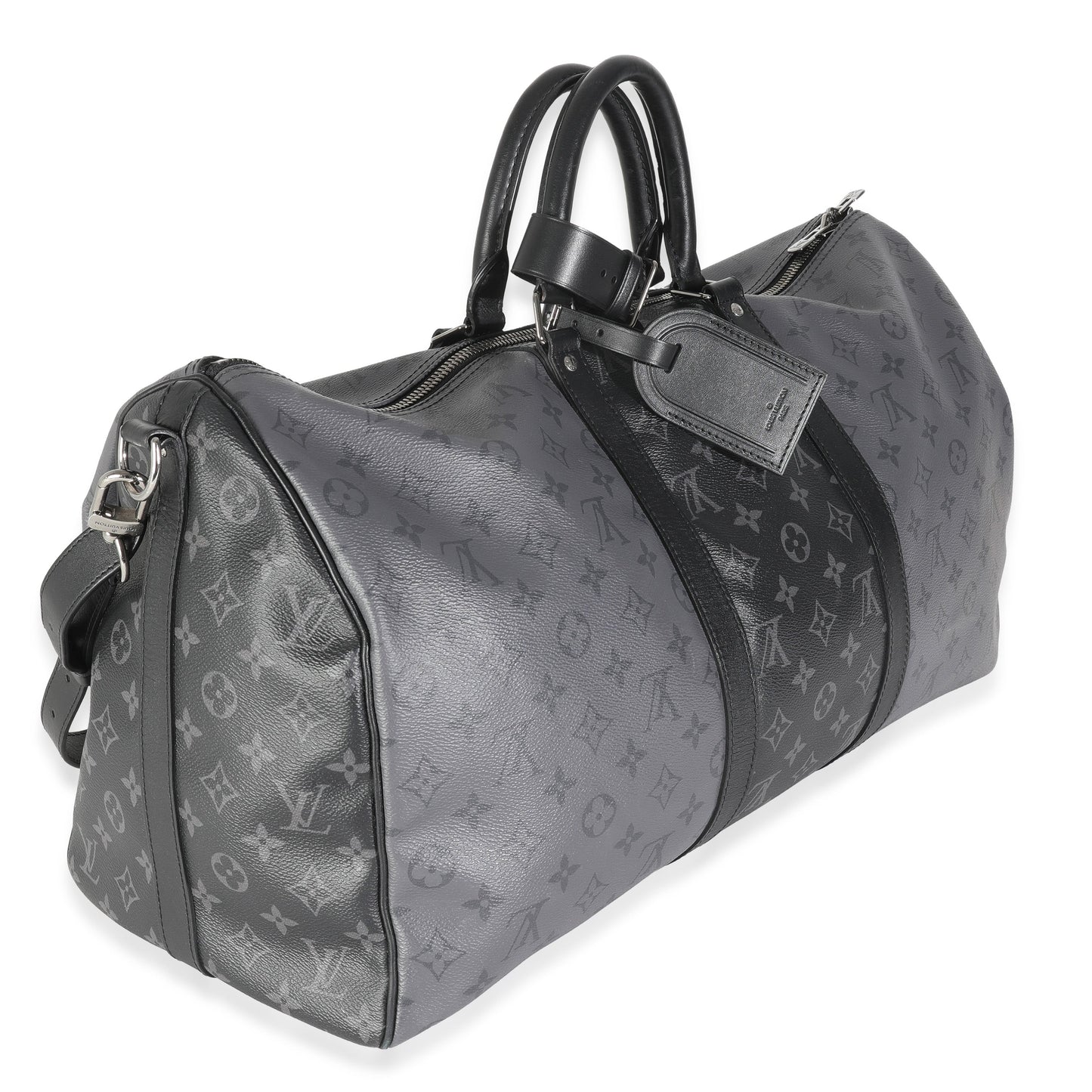 Louis Vuitton Reverse Eclipse Keepall Bandouliere 50 Monogram Canvas Handbag