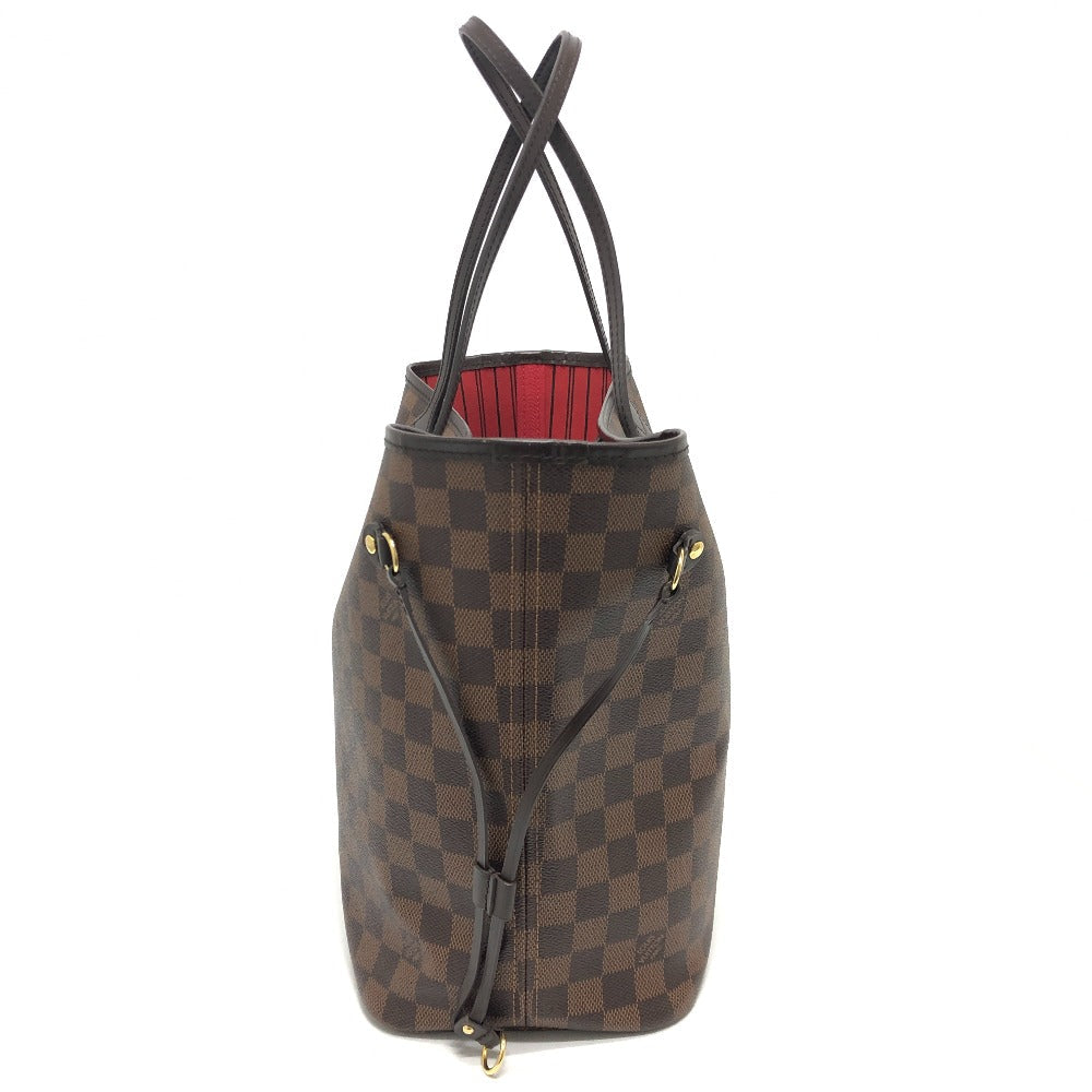 Louis Vuitton N41358 Damier Neverfull MM Canvas Brown Tote Bag