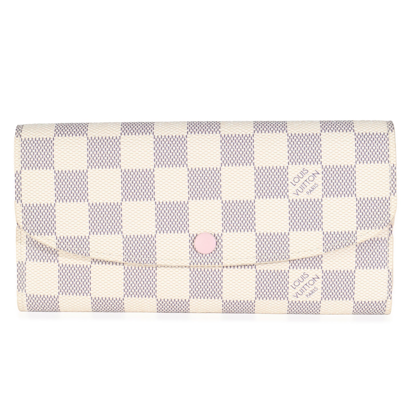 Louis Vuitton Damier Azur Emilie Canvas Wallet Case