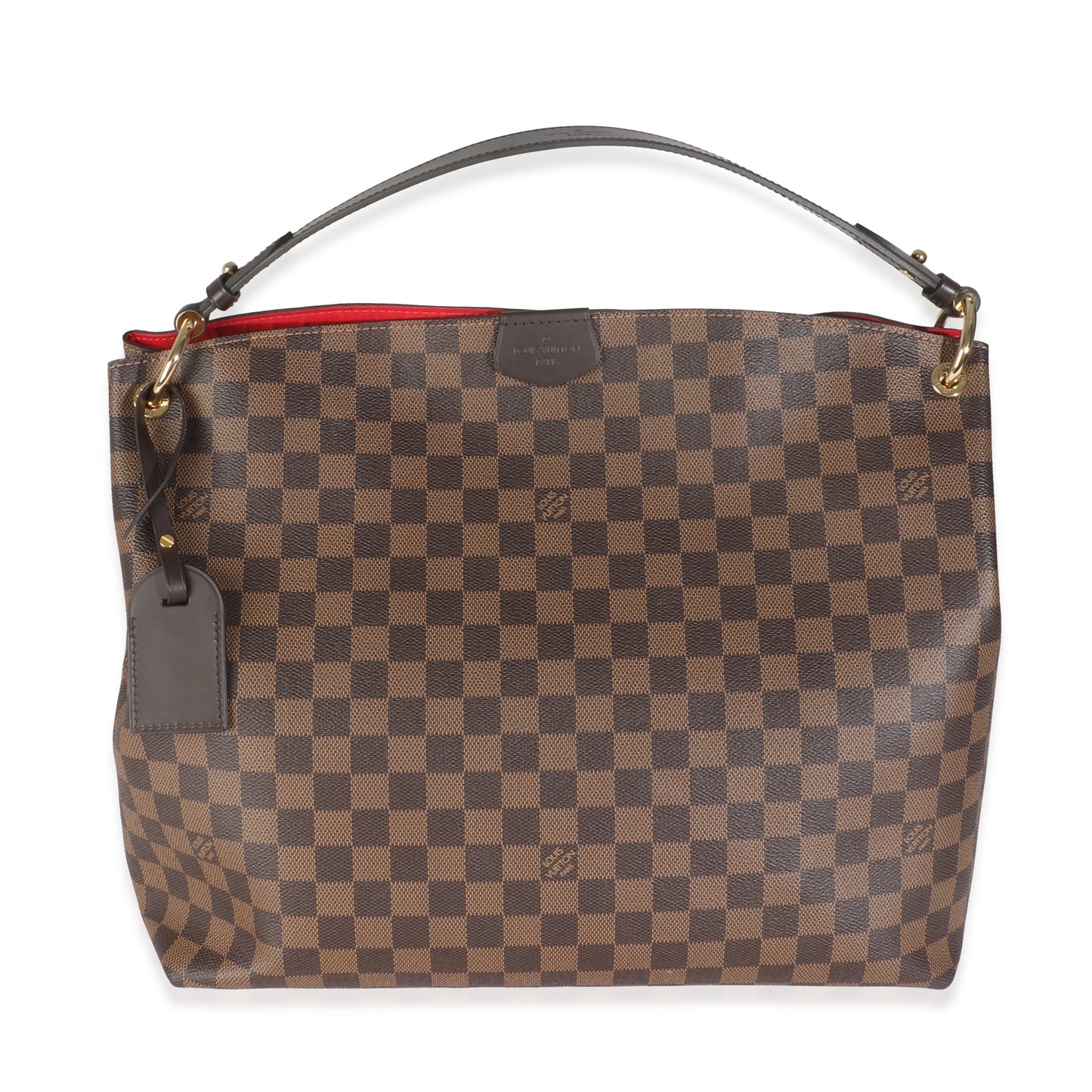 Louis Vuitton Damier Ebene Graceful MM Canvas Handbag