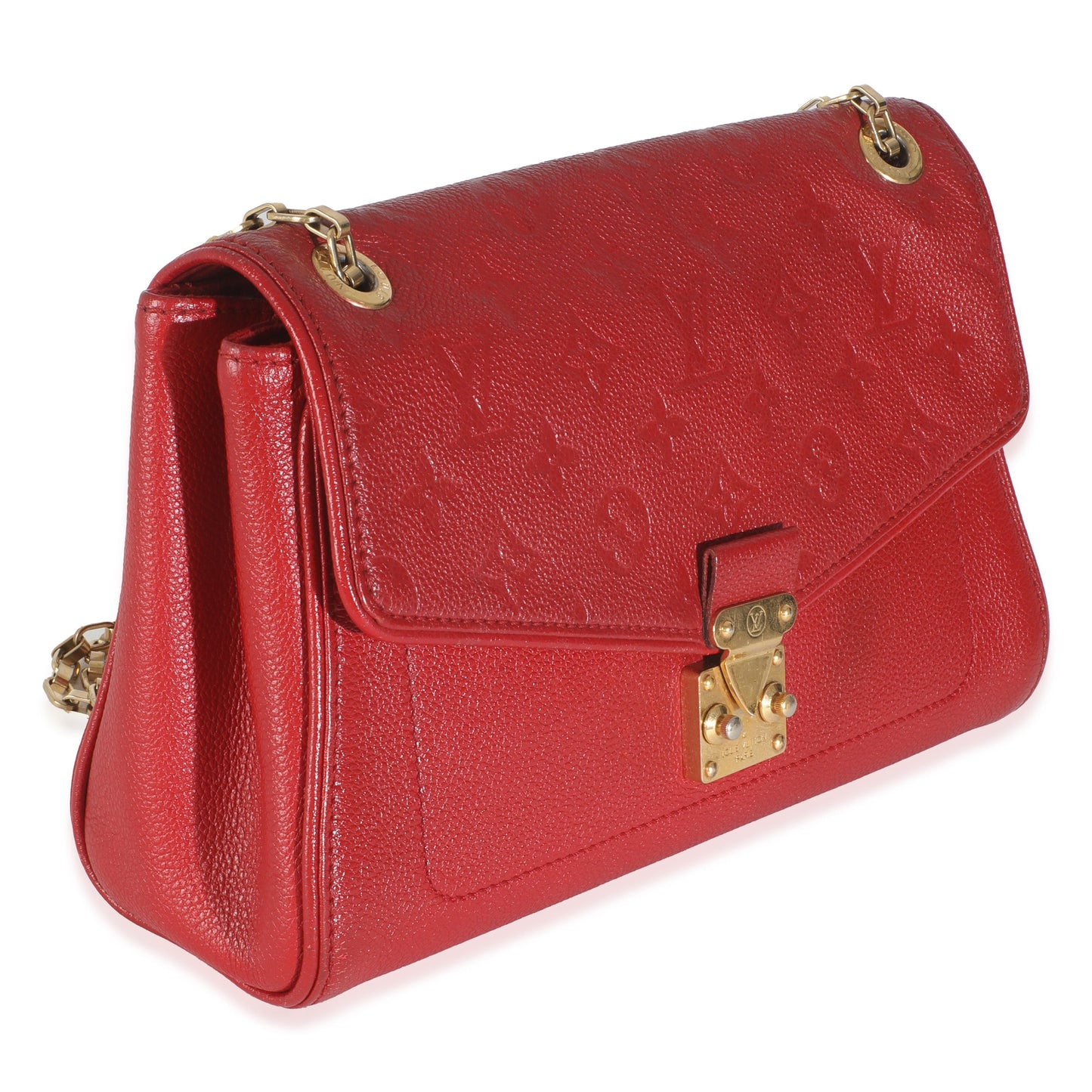 Louis Vuitton Cerise Empreinte Saint Germain PM Monogram Handbag