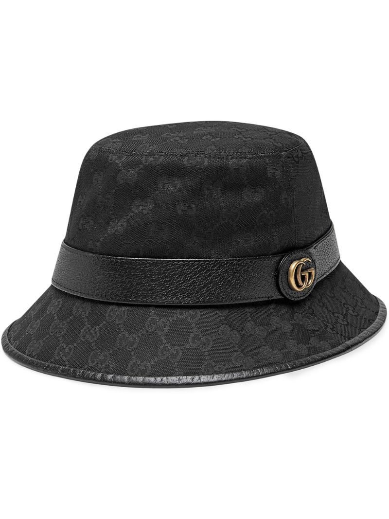 Gucci - GG canvas bucket hat - men - Canvas/Leather - L, S, M, XL - Black