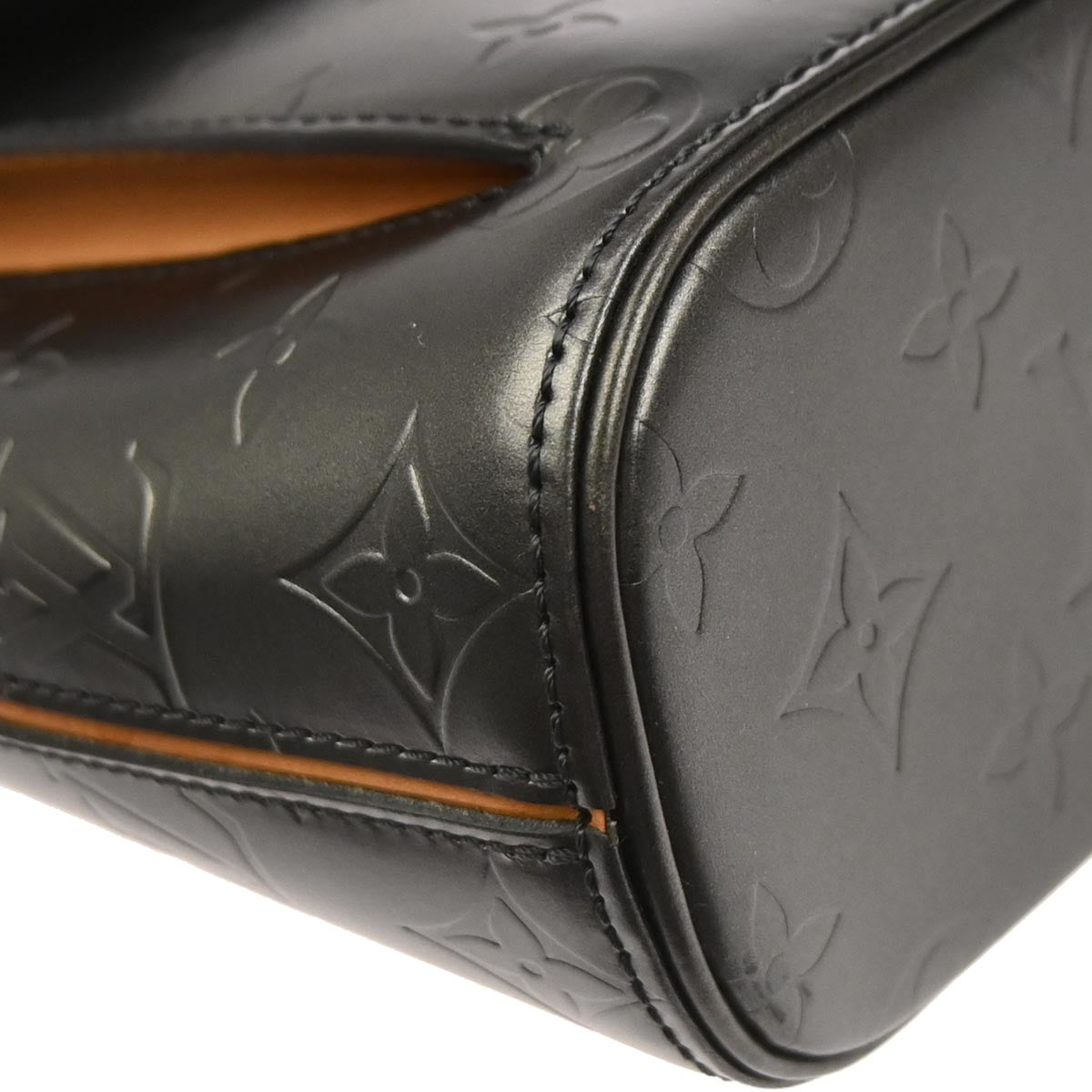 Louis Vuitton 2002 Black Monogram Mat Alston Shoulder Bag M55122