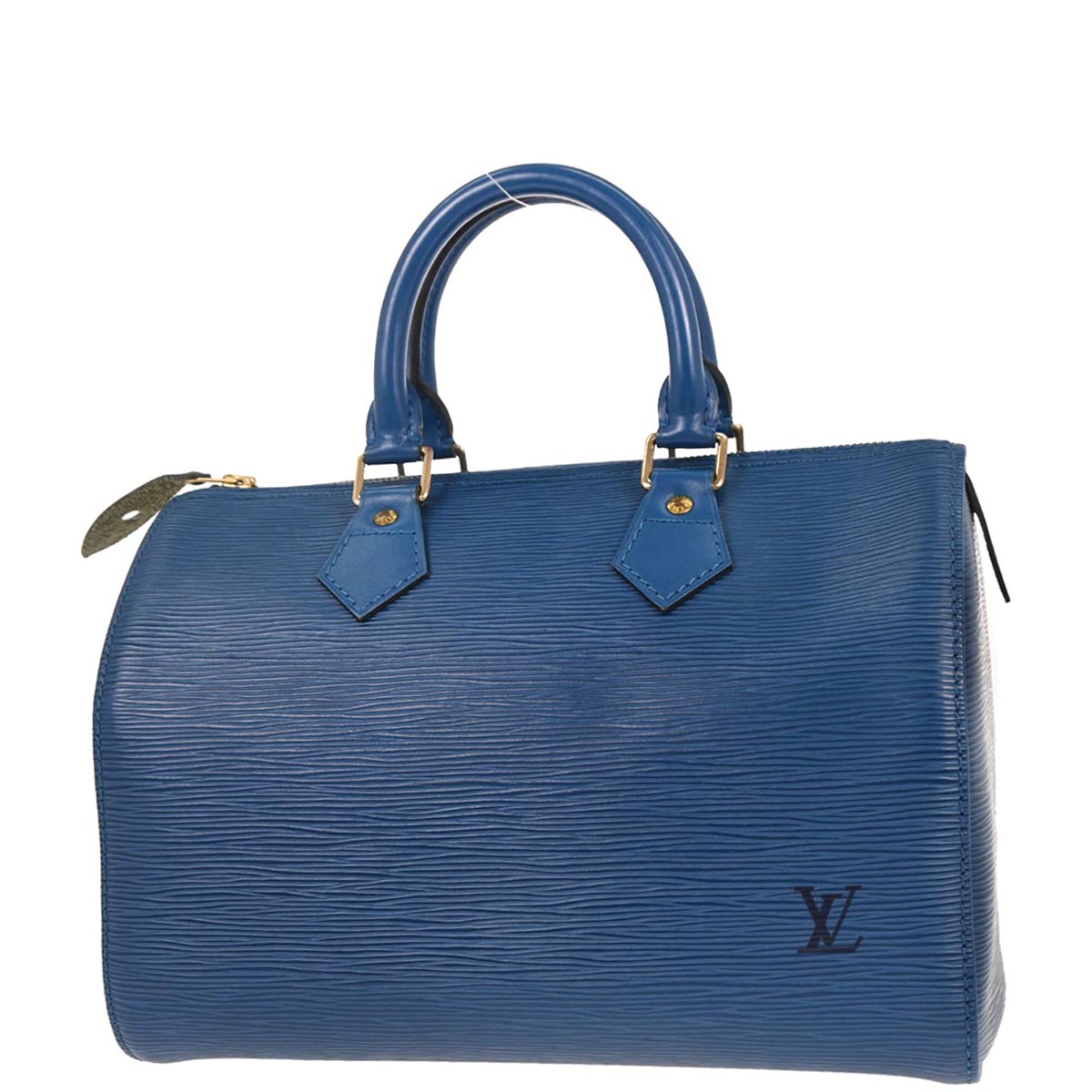 Louis Vuitton 1995 Blue Epi Speedy 25 Handbag M43015