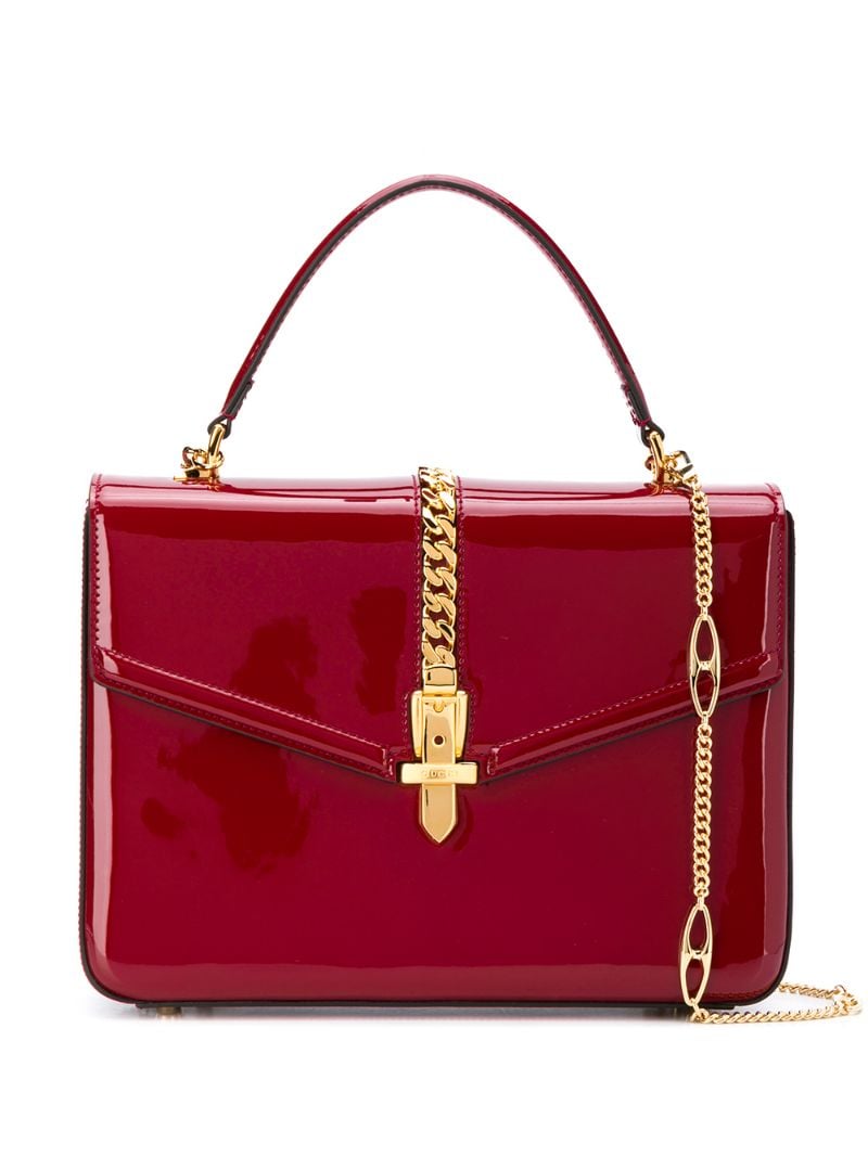 Gucci - Sylvie 1969 top handle bag - women - Calf Leather - One Size - Red