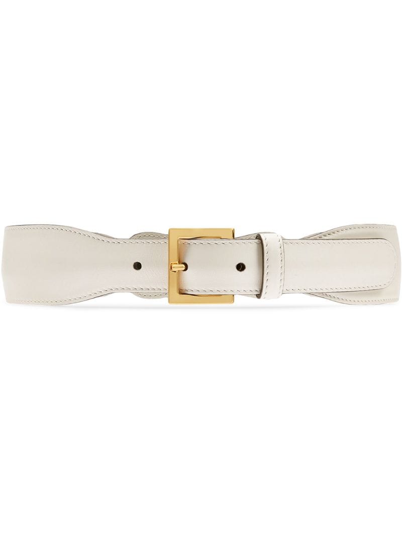 Gucci - Gucci 1955 Horsebit detail belt - women - Leather/metal - 65, 70, 75, 80, 85, 95 - White