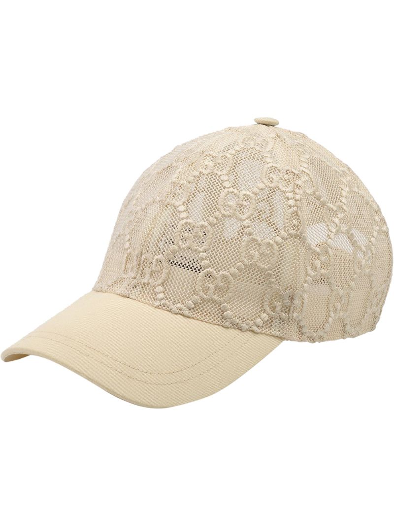 Gucci - GG baseball cap - men - Cotton - XS, S, M, L - White