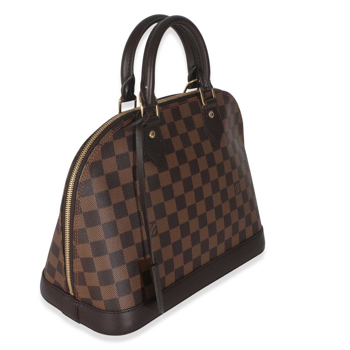 Louis Vuitton Damier Ebene Alma PM Canvas Handbag Alma Pm