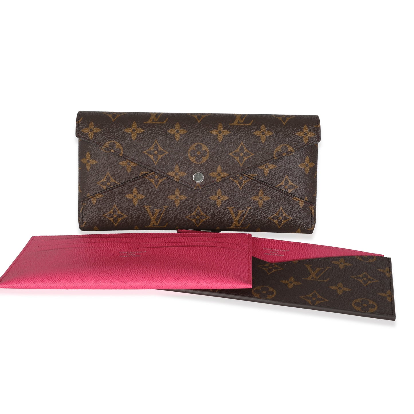 Louis Vuitton Pondichery Kirigami Organizer Monogram Canvas Pink Wallet Case