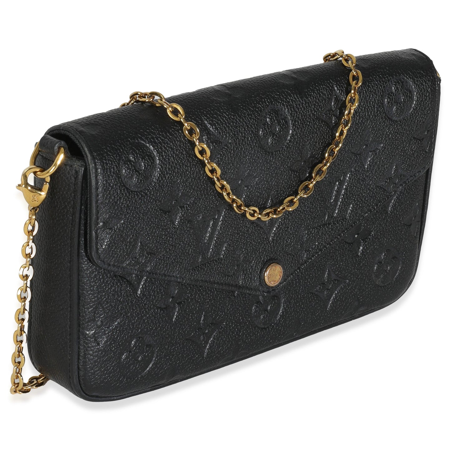 Louis Vuitton Empreinte Felicie Pochette Monogram Black Clutch Bag 3