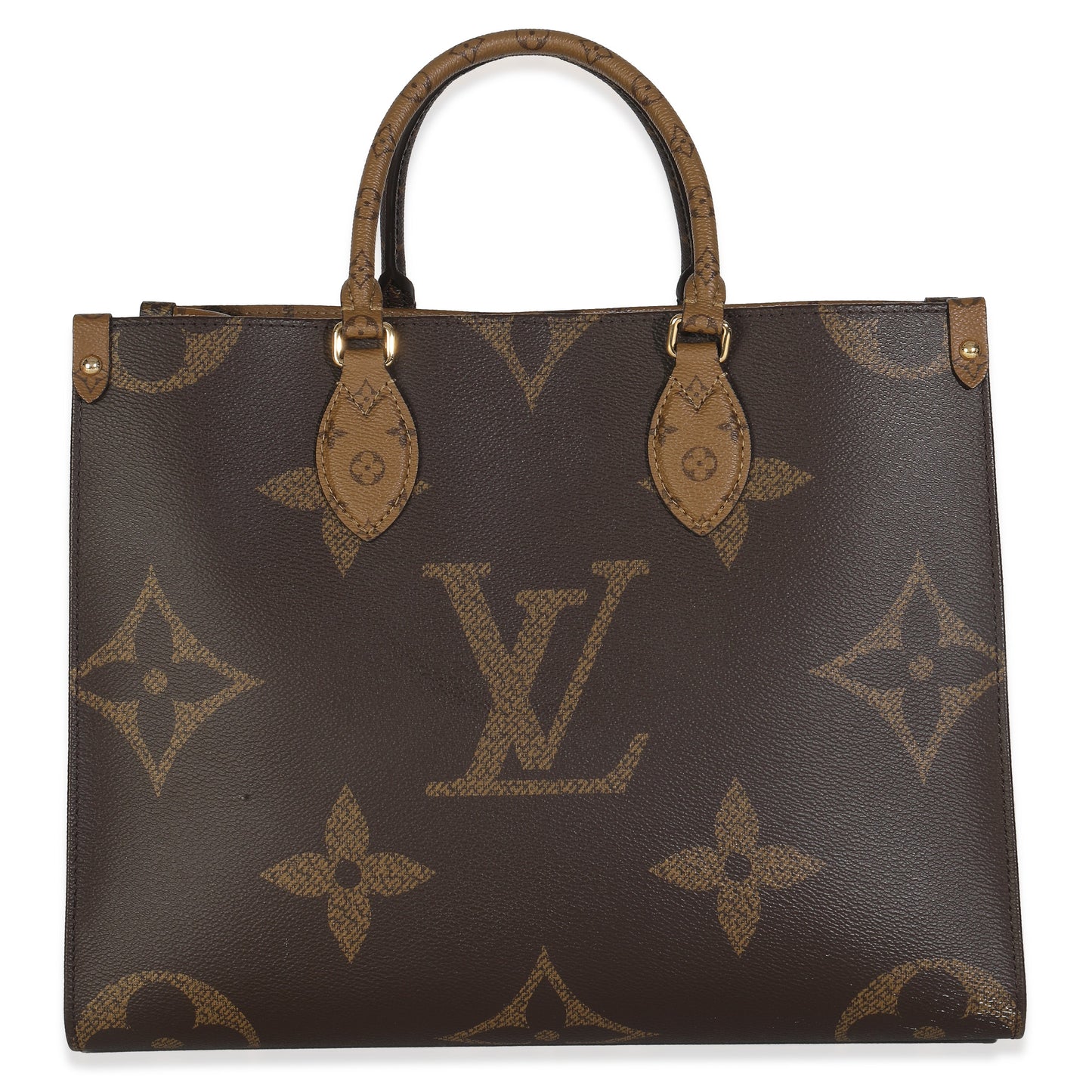 Louis Vuitton Reverse Onthego MM Monogram Canvas Handbag Onthego Mm