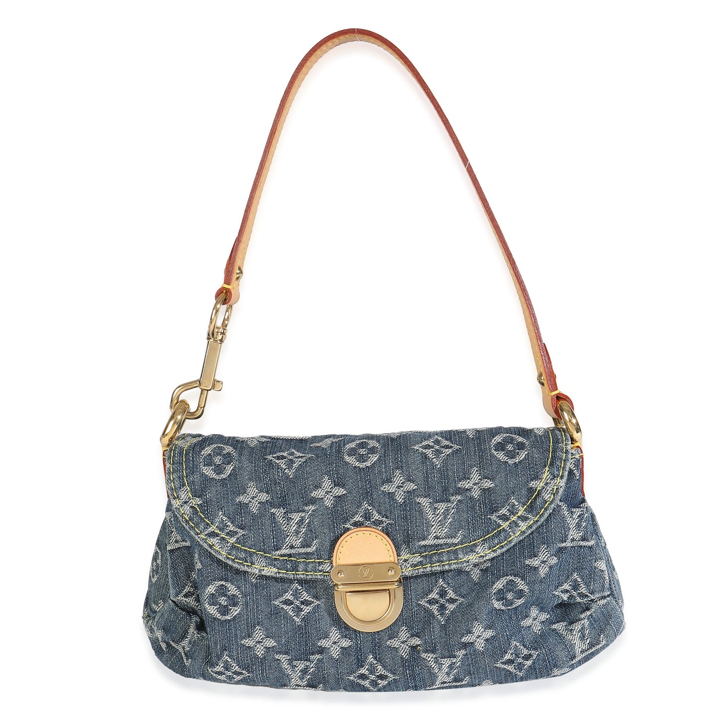 Louis Vuitton Pleaty Monogram Denim Blue Mini Bag