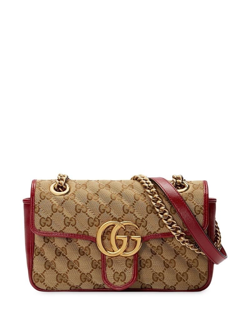 Gucci - GG Marmont matelassé mini bag - women - Leather/Canvas/metal/Microfibre - One Size - NEUTRALS