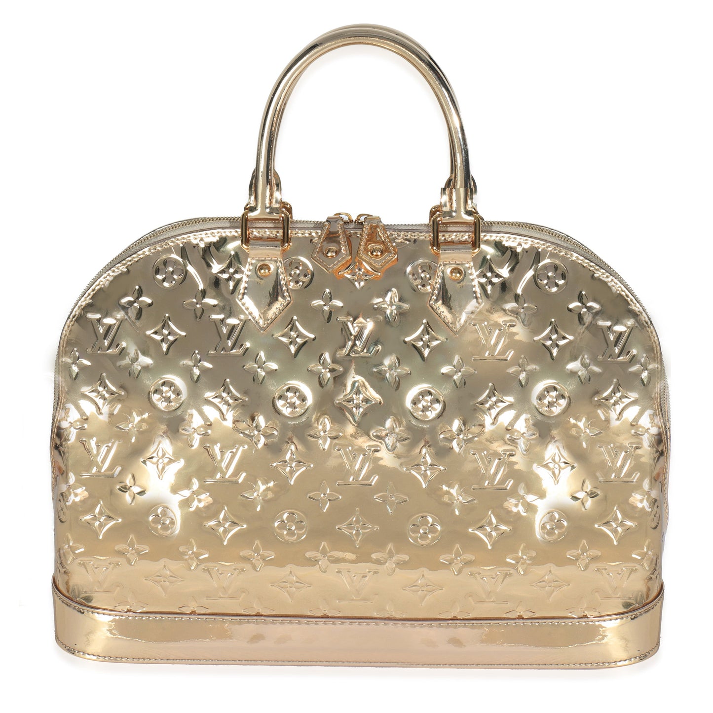 Louis Vuitton Miroir Alma GM Monogram Gold Handbag