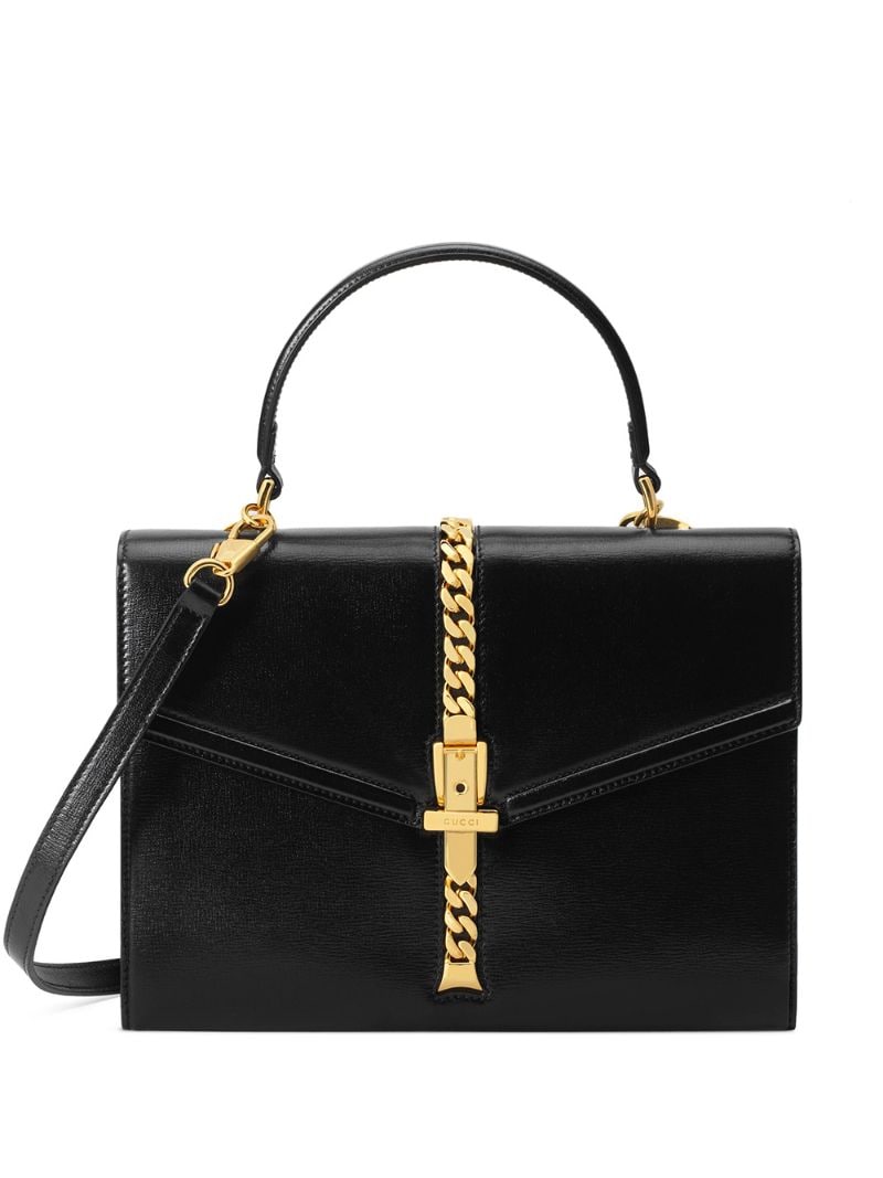 Gucci - small 1969 Sylvie tote bag - women - Leather/metal - One Size - Black