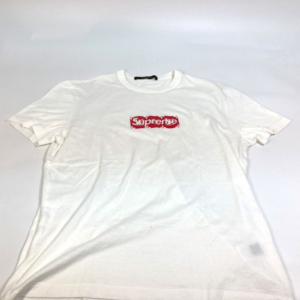 Louis Vuitton Short sleeve T-shirt SUPREME Cotton White Logo Apparel