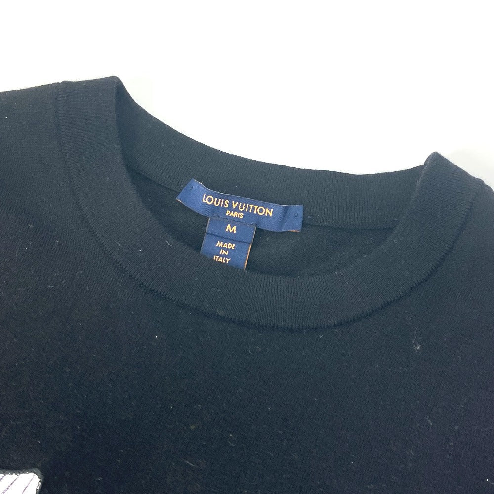Louis Vuitton knit Polyester patch Vites Sweater Wool Black Logo Apparel