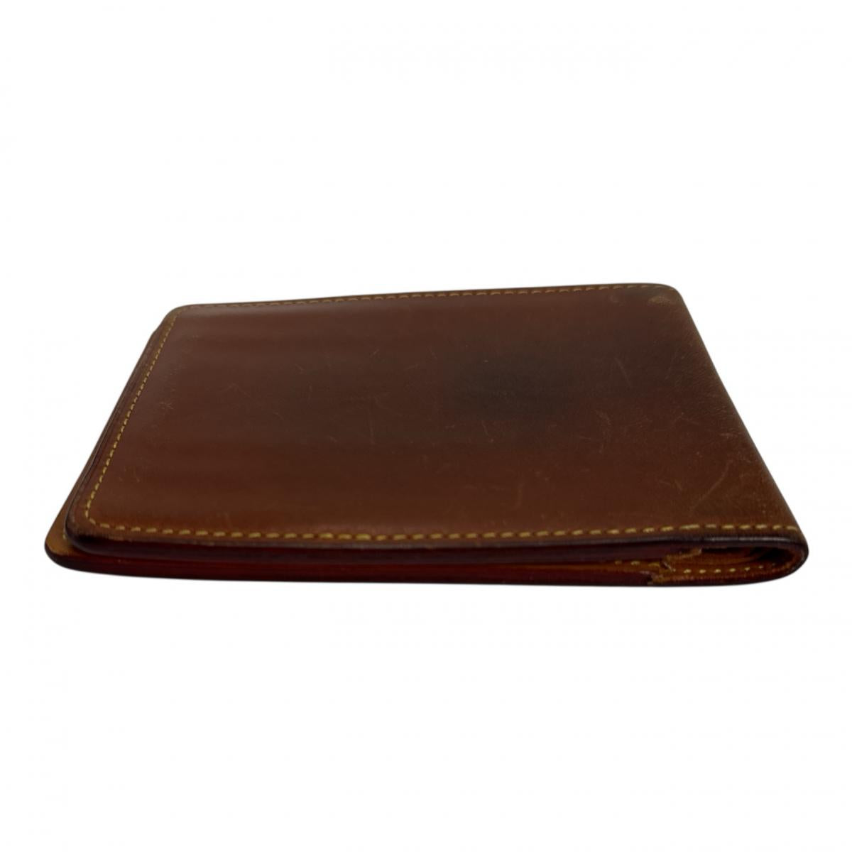 Louis Vuitton Bifold M85015 Porte Billets6Cartes Crdit Leather Brown Wallet Case