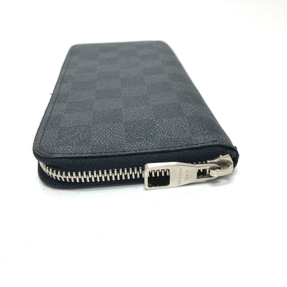 Louis Vuitton Long Purse N63095 Damier Grafitto Canvas Black Wallet Case
