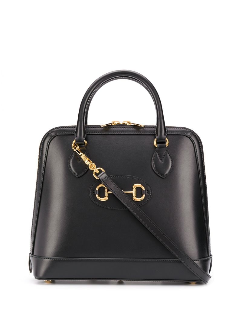 Gucci - leather Horsebit tote bag - women - Leather - One Size - Black