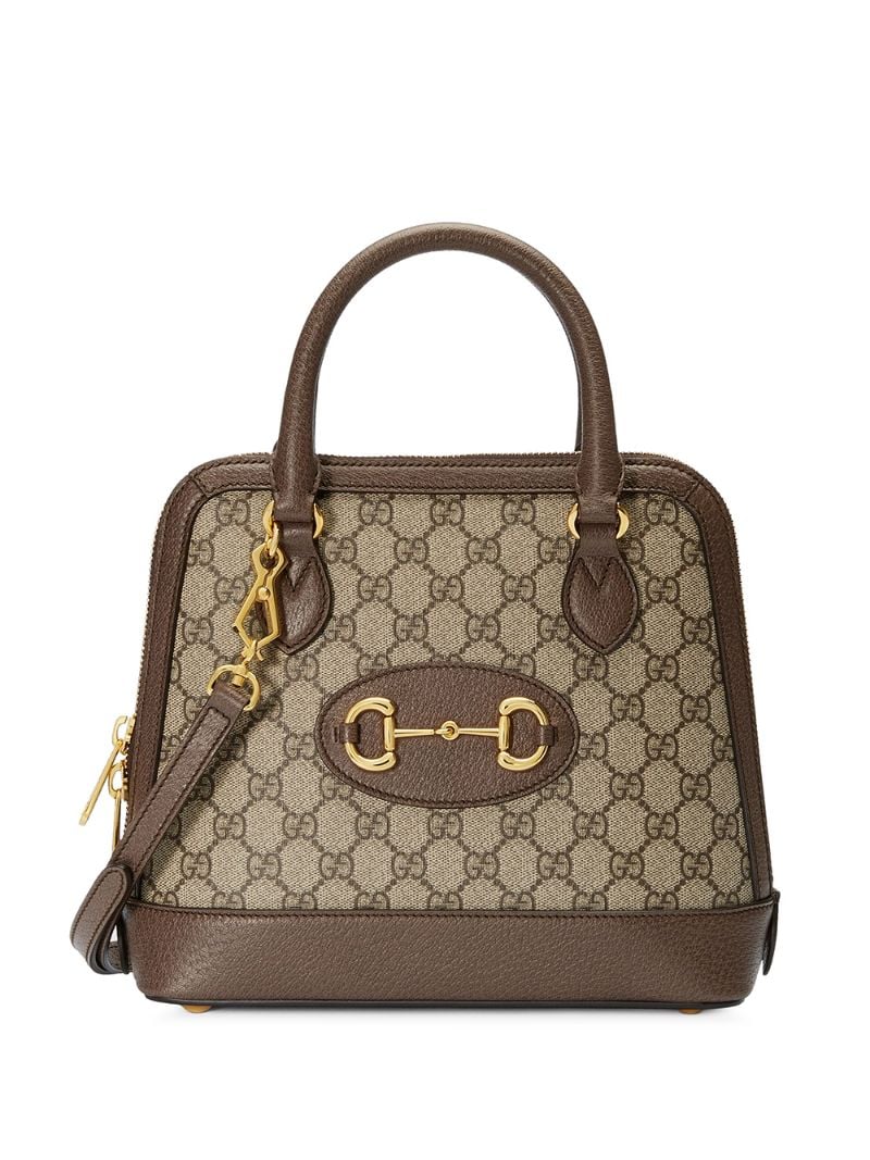 Gucci - Gucci 1955 Horsebit tote bag - women - Cotton/Leather/Canvas - One Size - NEUTRALS