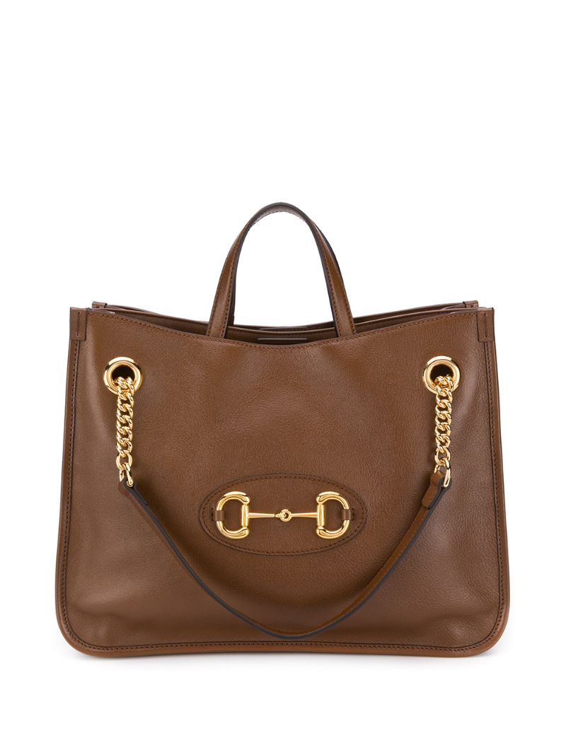 Gucci - Gucci 1955 Horsebit tote bag - women - Horse Leather - One Size - Brown