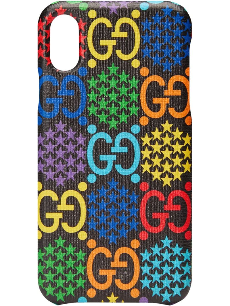 Gucci - GG Psychedelic iPhone X/XS case - men - Canvas - One Size - Black