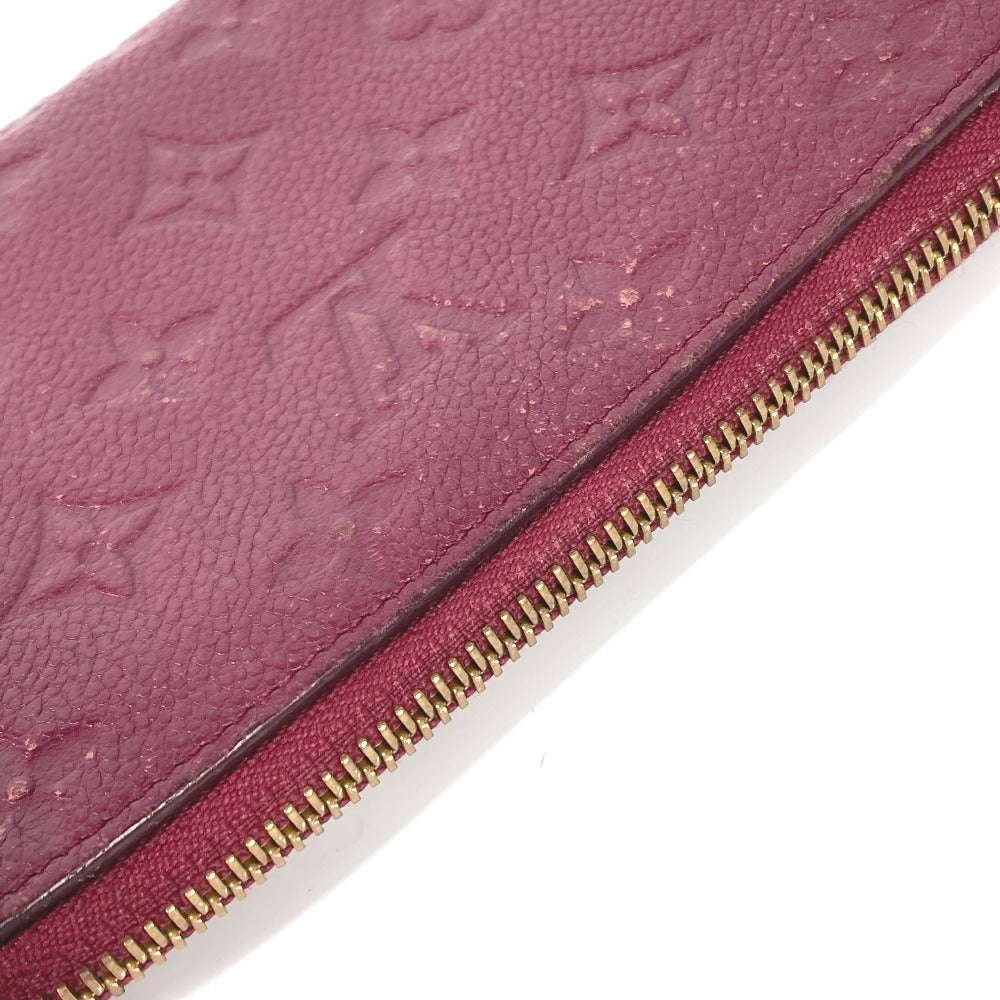 Louis Vuitton Long Purse M60359 Ann Platt Monogram Leather Red Wallet Case