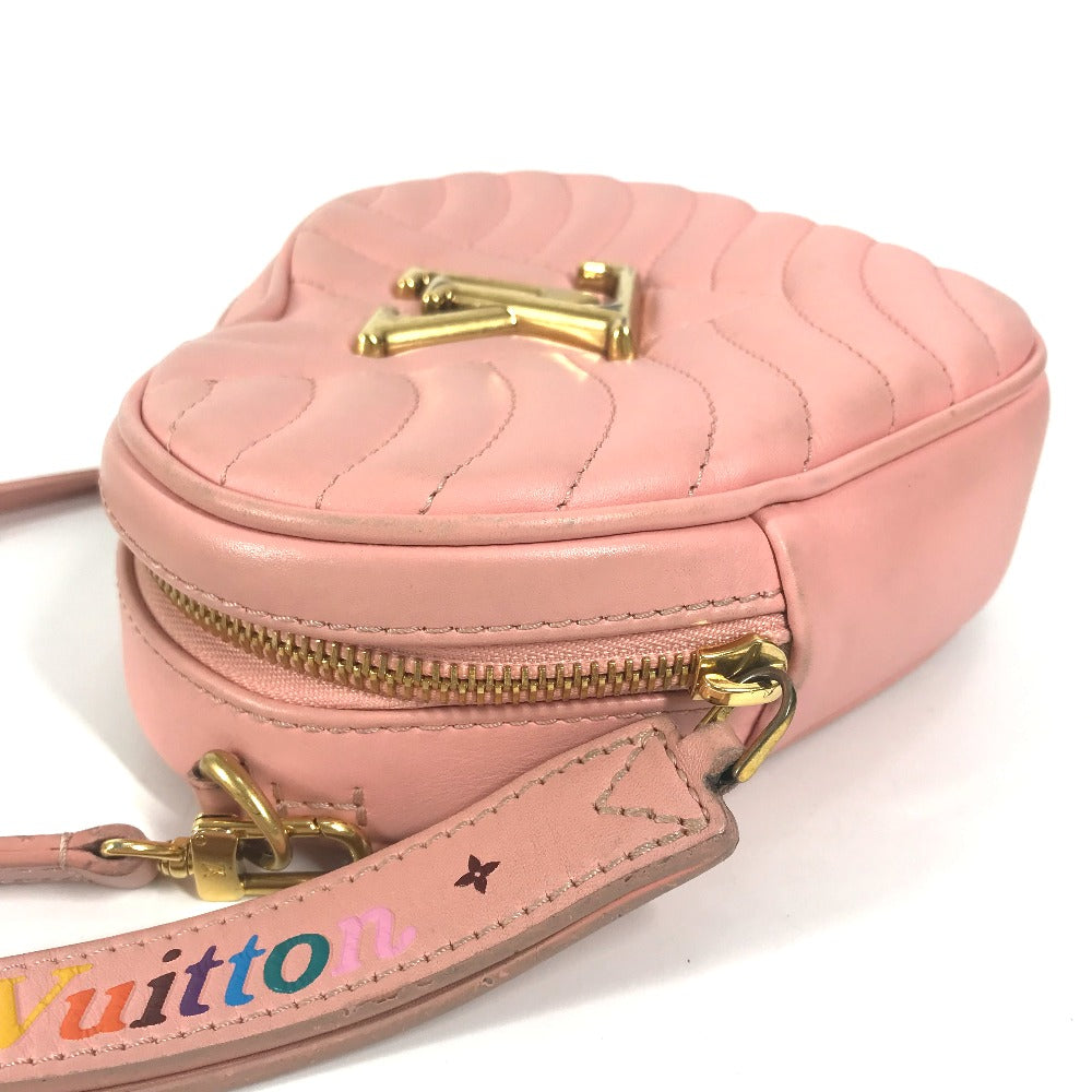Louis Vuitton M53769 New Wave Heart Leather Pink Logo Shoulder Bag
