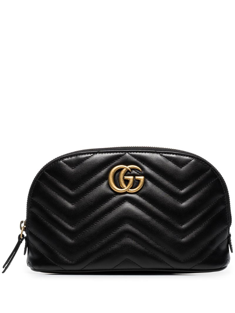 Gucci - GG Marmont quilted vanity bag - women - Leather - One Size - Black