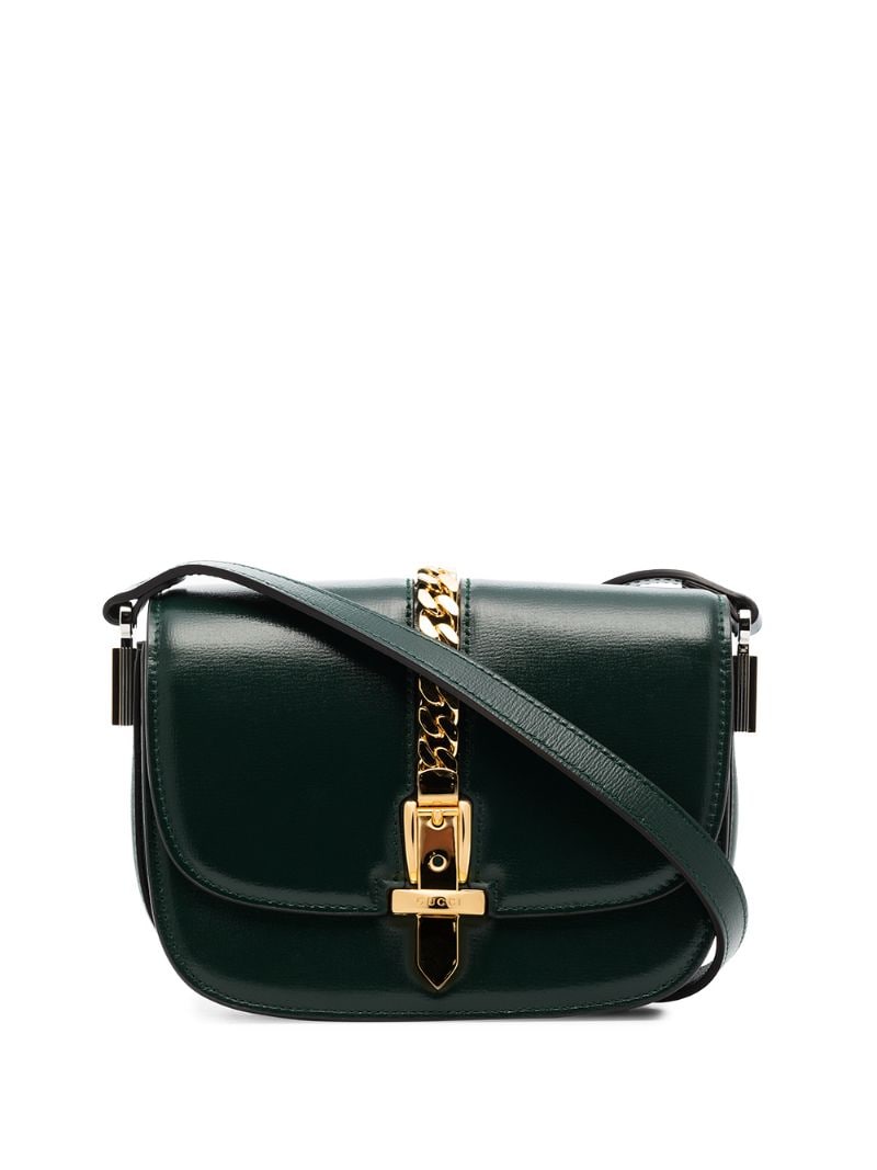 Gucci - Sylvie leather crossbody bag - women - Leather - One Size - Green