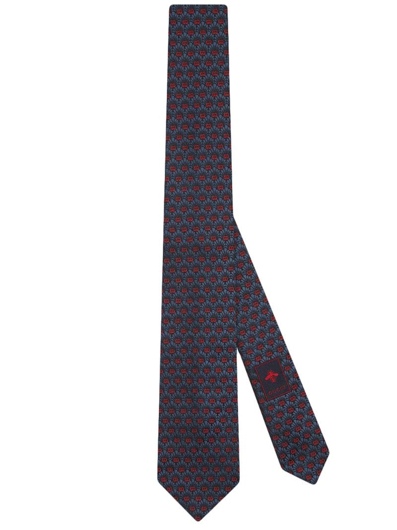 Gucci - GG logo tie - men - Silk - One Size - Blue