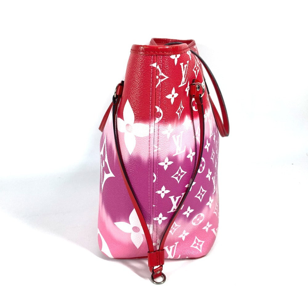 Louis Vuitton M45127 Escal Neverfull MM Monogram Canvas Red Tote Bag