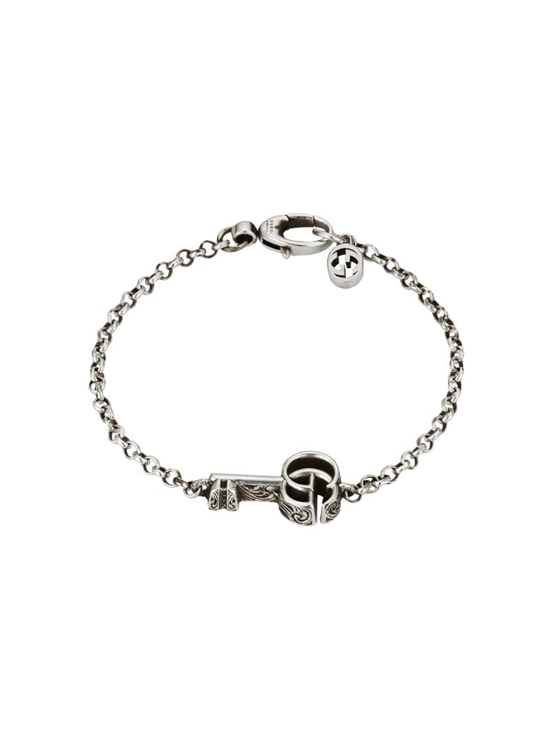 Gucci - Double G key bracelet - men - Sterling Silver - S - SILVER