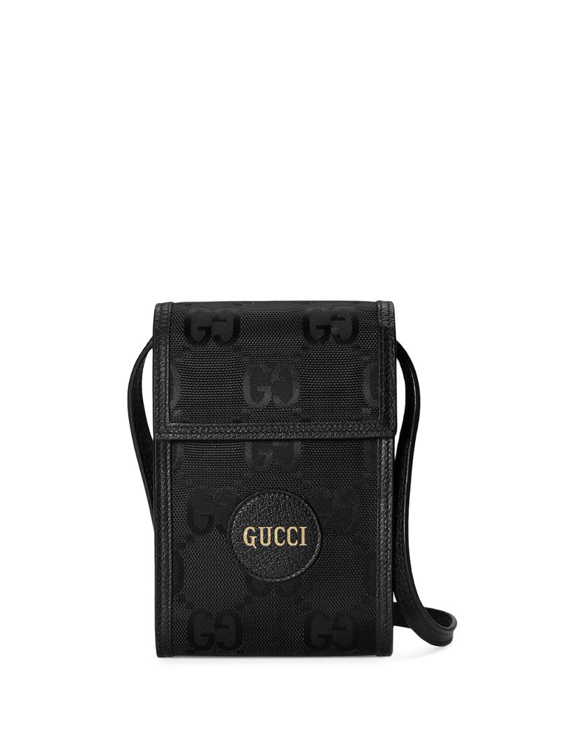 Gucci - Off The Grid GG Supreme phone pouch - unisex - Leather/Recycled Nylon - One Size - Black